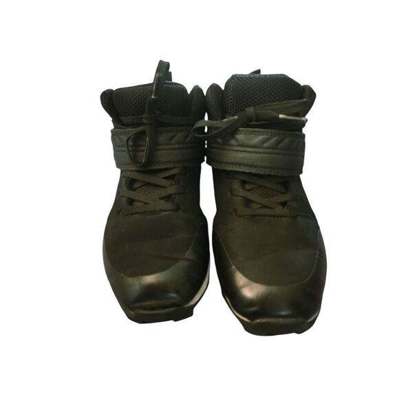 Riddell Heater Mid Strap Football Cleat Black White Kids Youth Size 2 - Picture 11 of 14